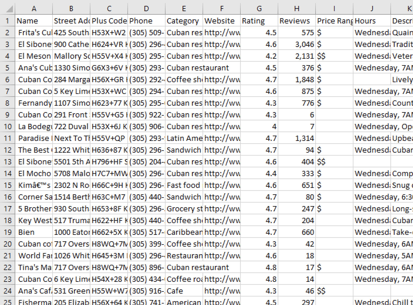 Excel Screen Shot