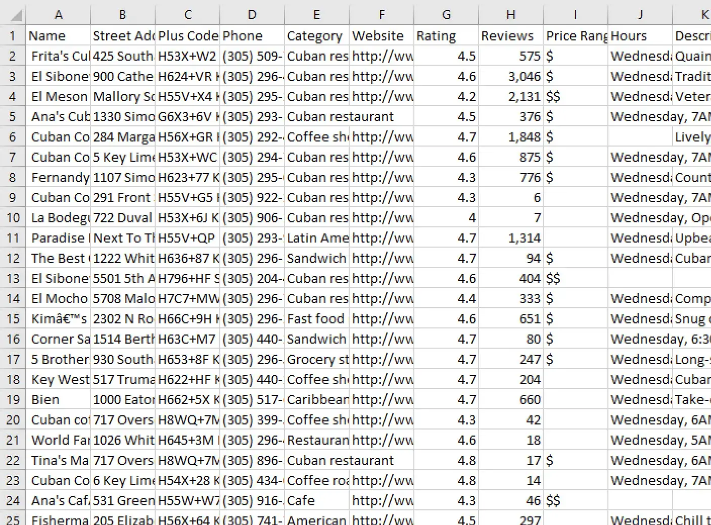 Excel Screen Shot