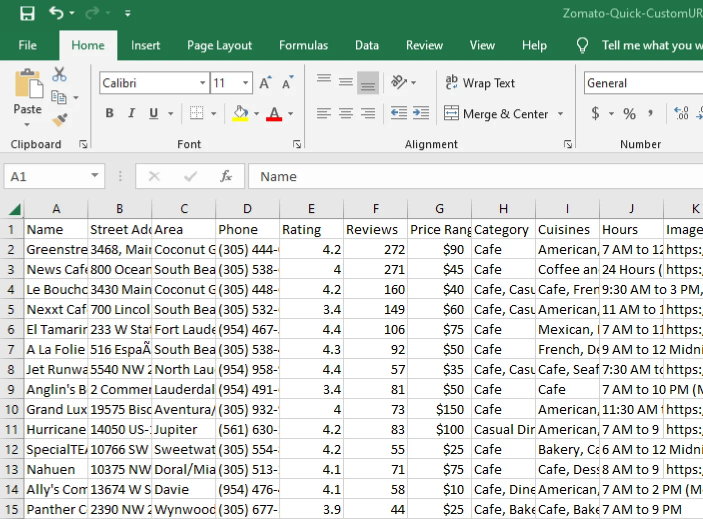 Excel Screen Shot